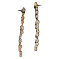 Timeless Gold Crystal Drop Earrings | 925 Silver Post